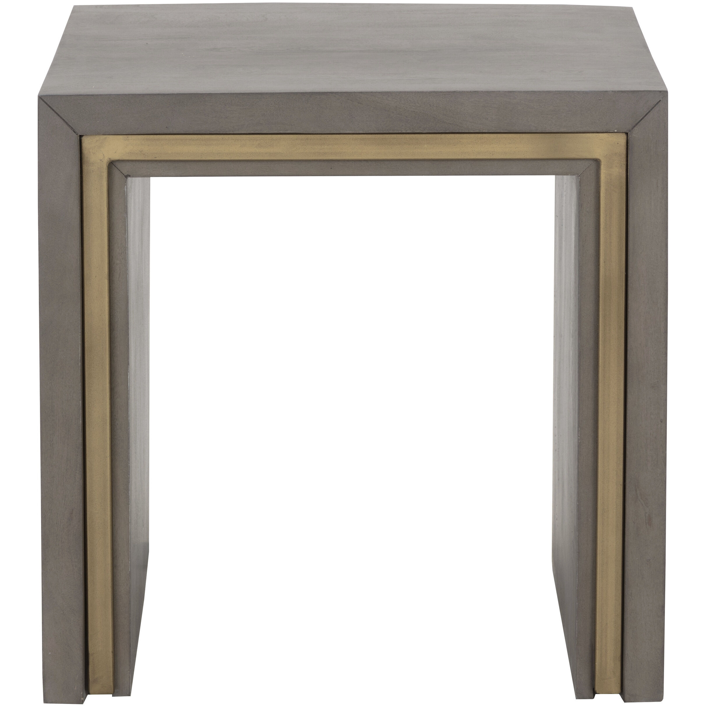 Hilbert 22 X 22 inch Grey Side Table